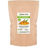 Los mejores  - Meavita Cúrcuma Orgánica- Molida- 1 Paquete (1X 1000 g) Polvo De Raíz De Cúrcuma- 1000 g